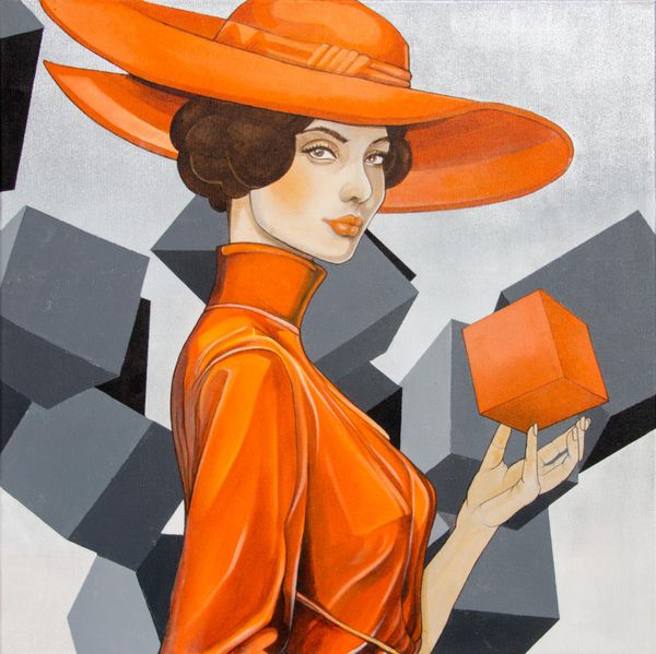 Lady Block Jane Painting